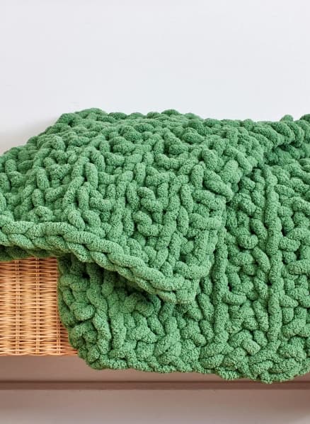 Free Cozy Cottage Broken Rib Knit Blanket Pattern