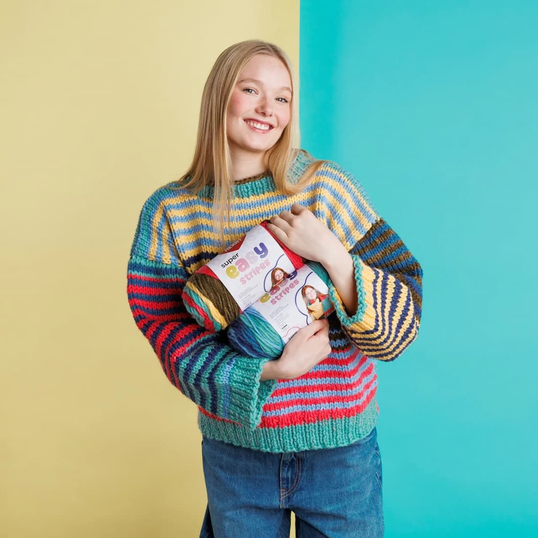 30% Off Red Heart Super Easy Stripes
