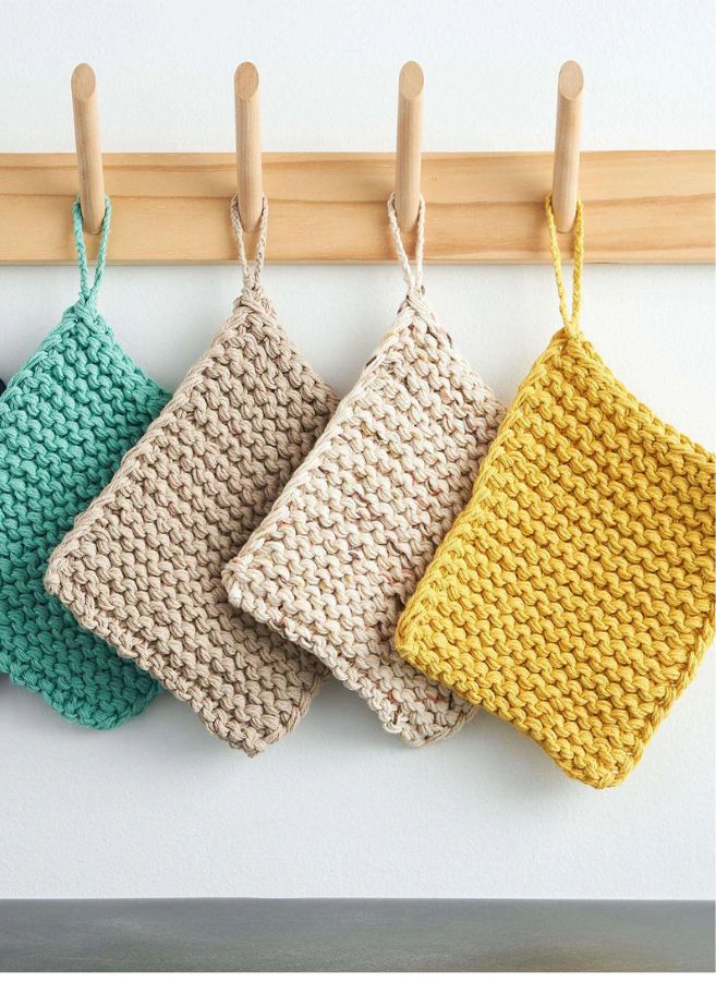 Knit Super-Fast Chunky Garter Stitch Dishcloth