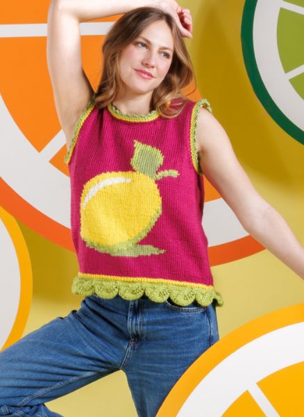 Free Knit Lemon-y Vest Pattern