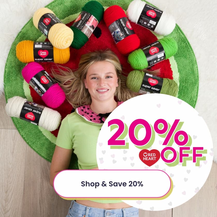 Shop Red Heart Yarns - 20% Off