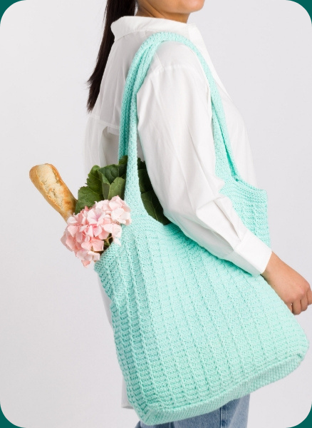 Free Knit Market Tote Pattern