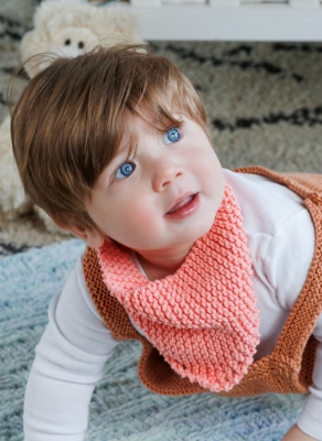 Free Knit Dribble Bib Pattern