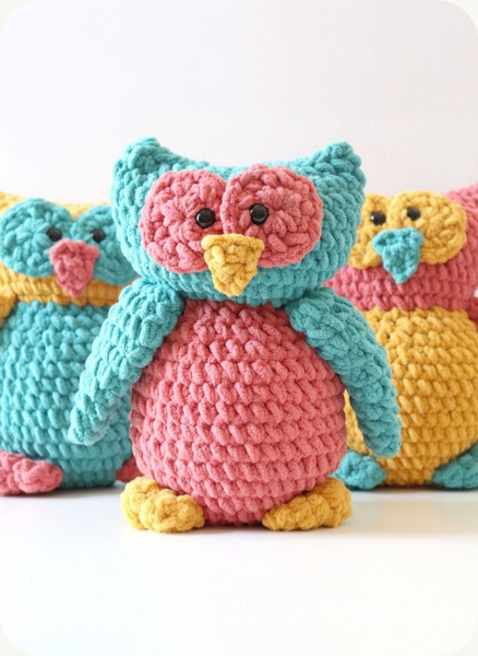 Free Crochet Ollie Owl Toy Trio Pattern