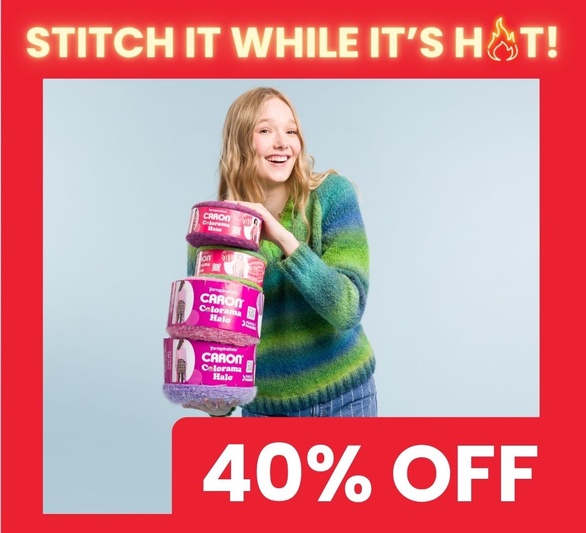 40% Off Caron Colorama Yarns 