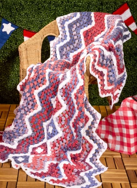 Free Crochet Firework Throw Pattern