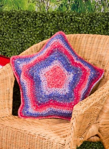 Free Years of History Crochet Star Pillows Pattern