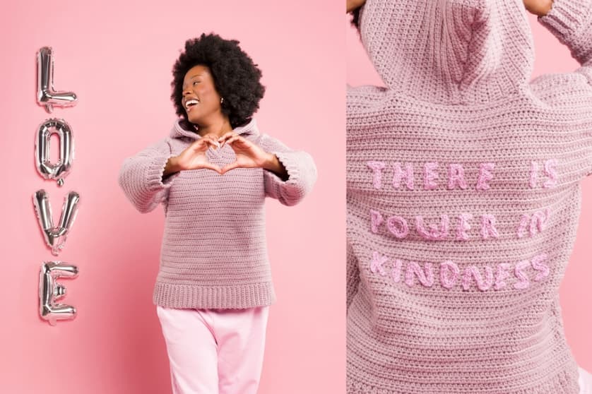 Free Shimmering Phrase on Crochet Pullover Pattern