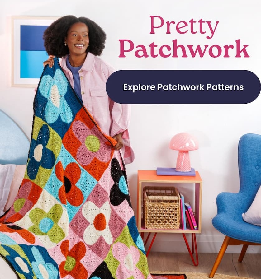 Free Free Patchwork Knitting & Crochet Pattern Roundup