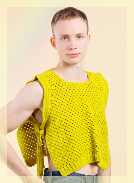 Free Granny Stitch Crochet Side Tie Vest Pattern