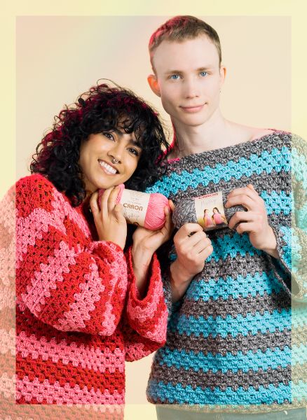 Free Statement Stripes Crochet Pullover Pattern