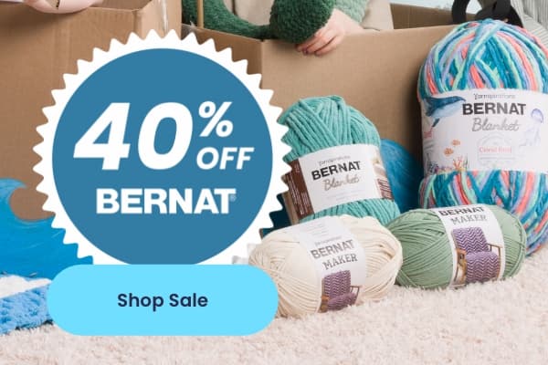 40% Off Bernat Yarns