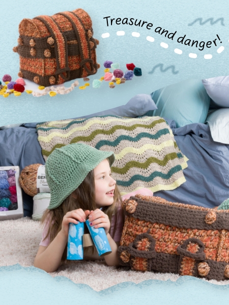 Free Treasure Crochet Chest Play Set Pattern