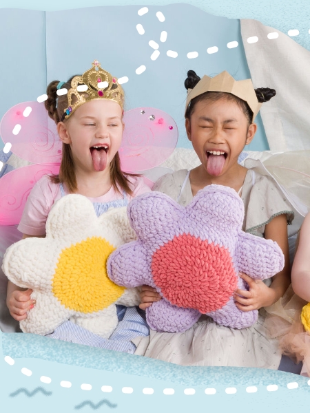 Free Crochet Flower Pillows Pattern