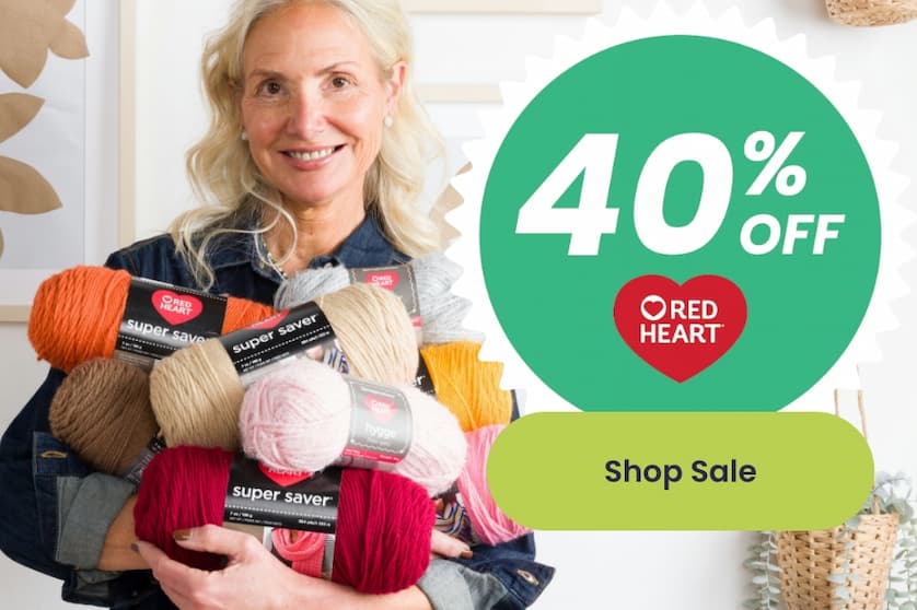Shop & Save 40% Off Red Heart Yarns
