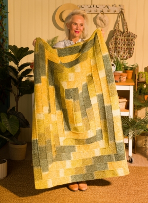 Free Round and Round Again Knit Blanket Pattern