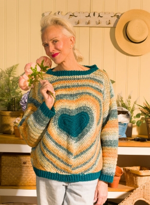 Free Crochet From The Heart Sweater Pattern