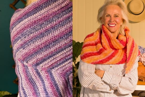 Free Grow As You Go Crochet Shawl Pattern