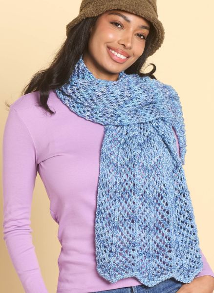Free Open Chevron Knit Shawl Pattern
