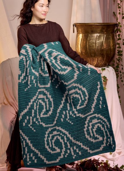Free It's Just a Wave Crochet Blanket Pattern