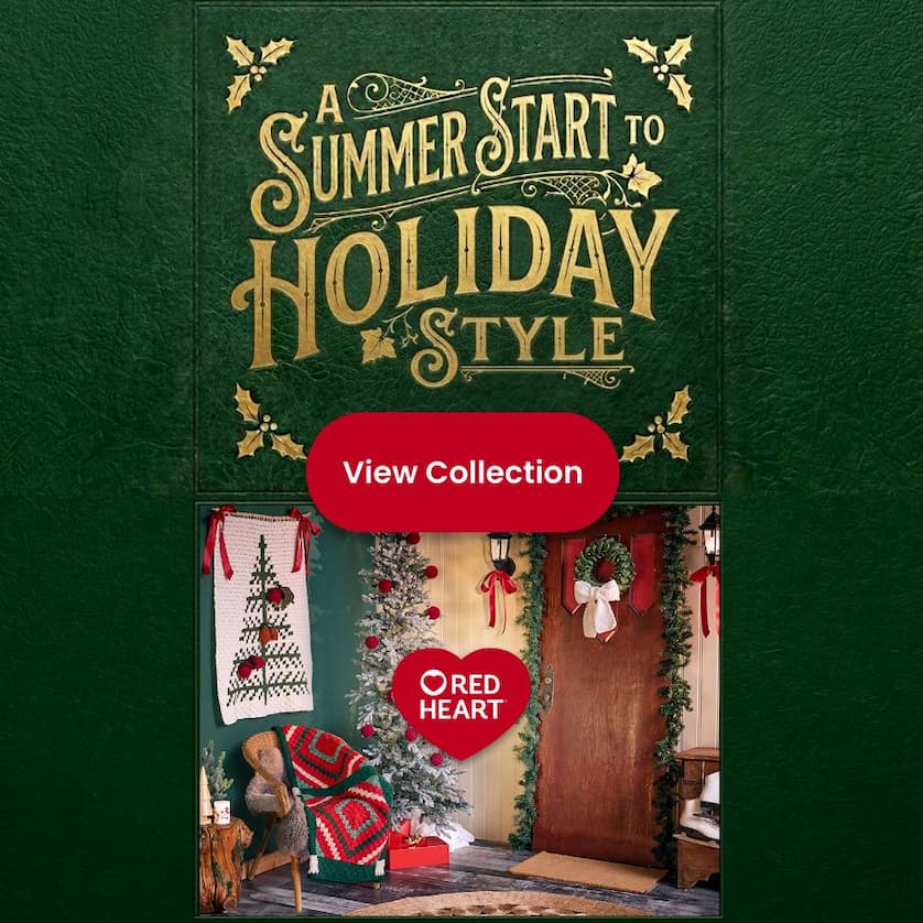 Red Heart Christmas in July Home Decor Patterns