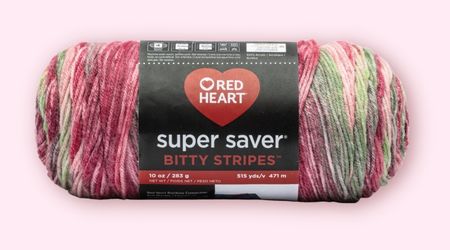 Red Heart Super Saver Bitty Stripes Yarn