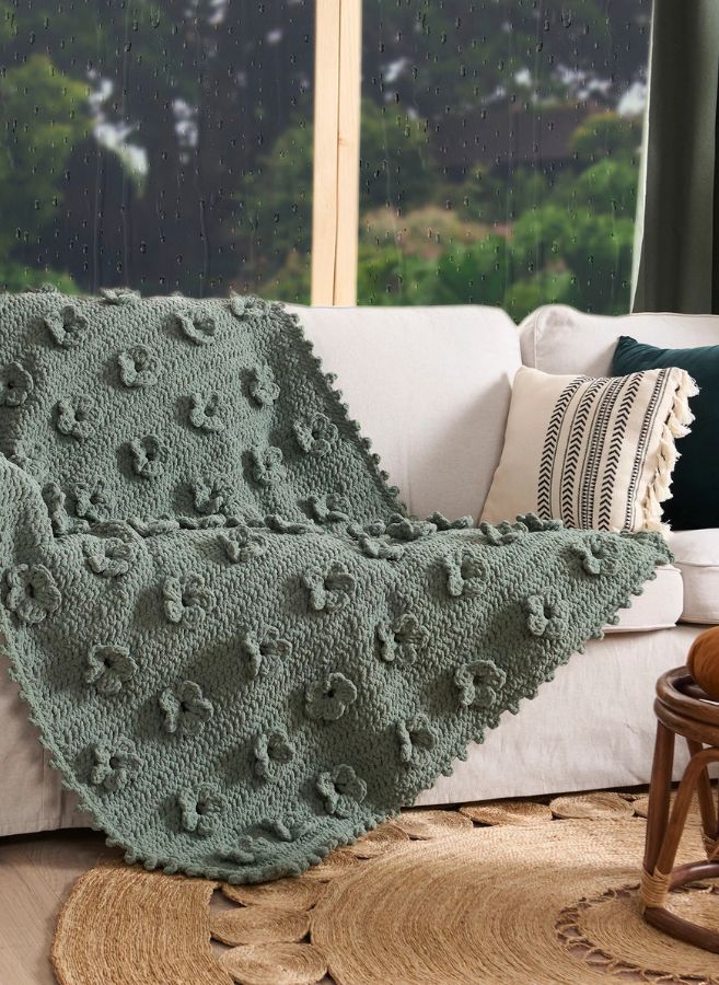 Free Meadow Flowers Crochet Blanket Pattern