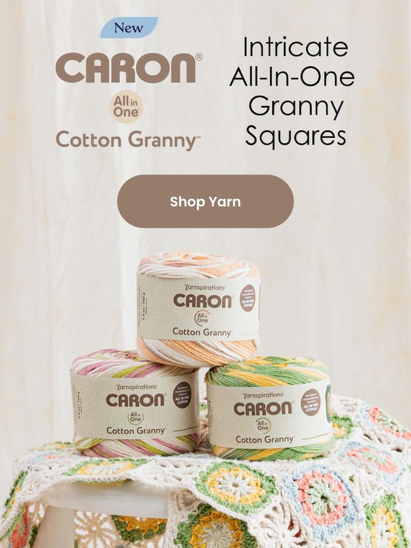 NEW Caron All in One Cotton Granny
