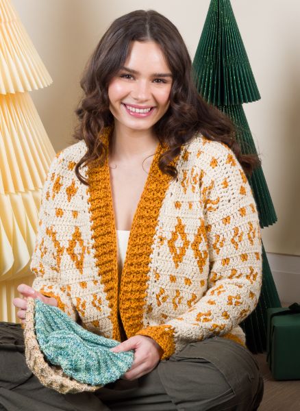 Free Diamond Dancer Crochet Cardigan Pattern