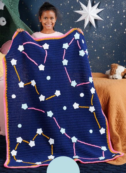 Free Crochet Starry Sky Blanket Pattern