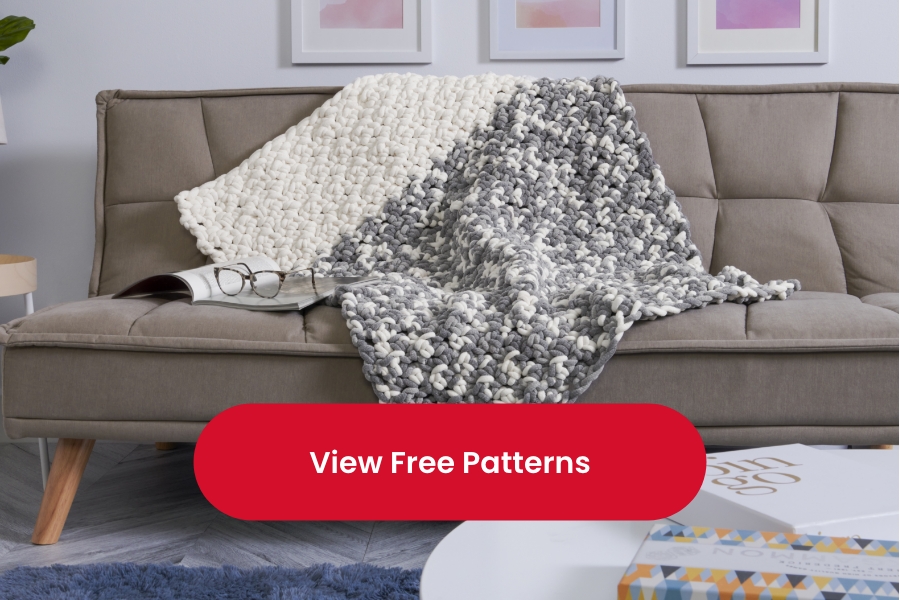 Free Bernat  Blanket Big Patterns