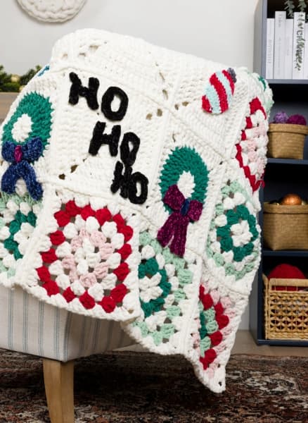 Free Crochet Kooky Christmas Blanket