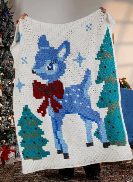 Free Feeling Fawncy Crochet Corner-to-Corner Blanket