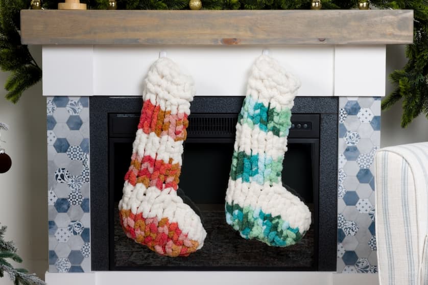 Free Candy Cane Lane Knit Stocking Pattern