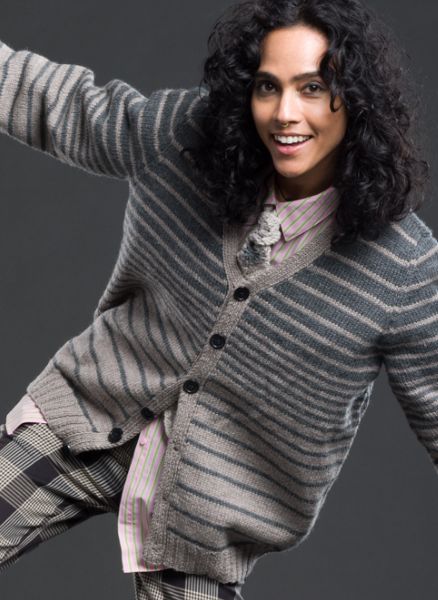 Free Knit Reverb Stripes Cardigan Pattern