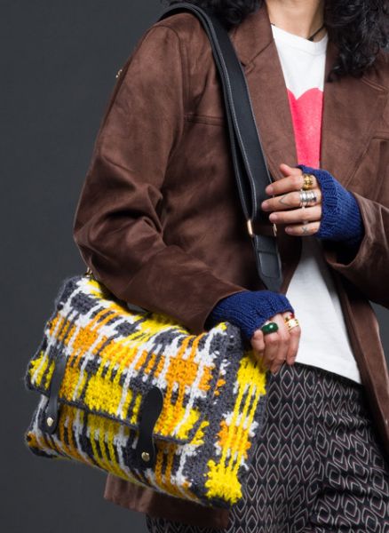 Free Crochet Punk Plaid Bag Pattern