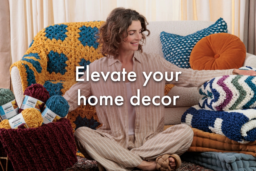 Free Bernat Blanket Matte & Shiny Patterns