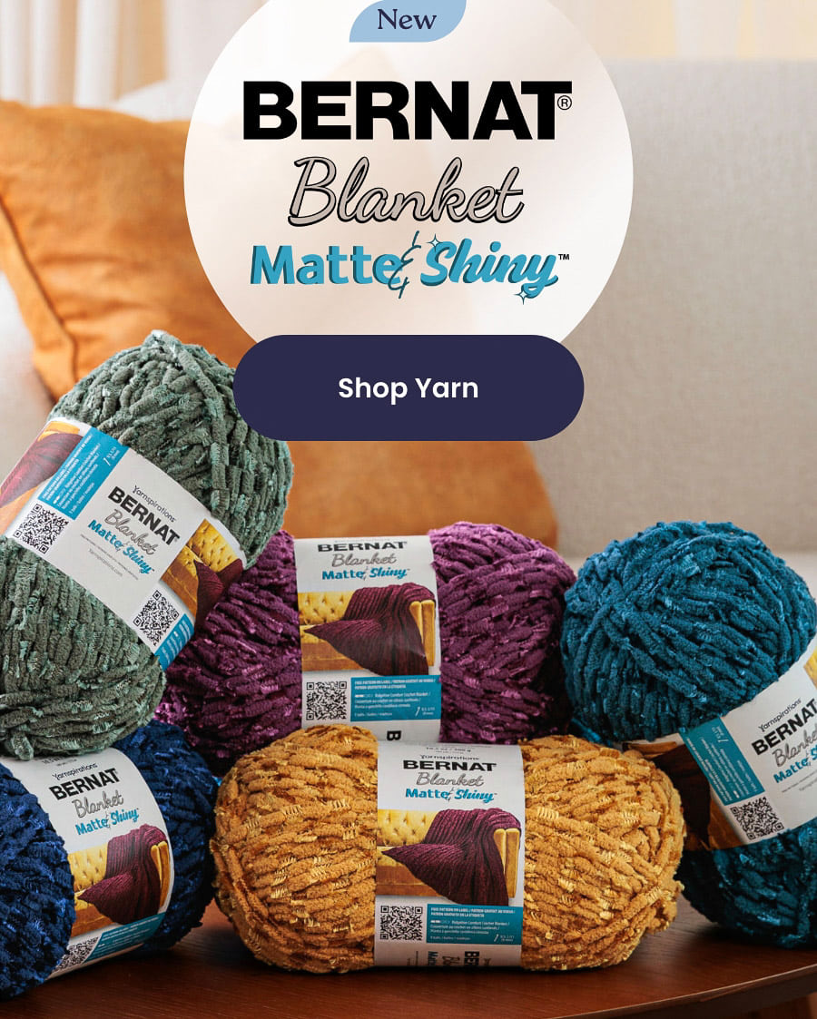 New Bernat Blanket Matte & Shiny