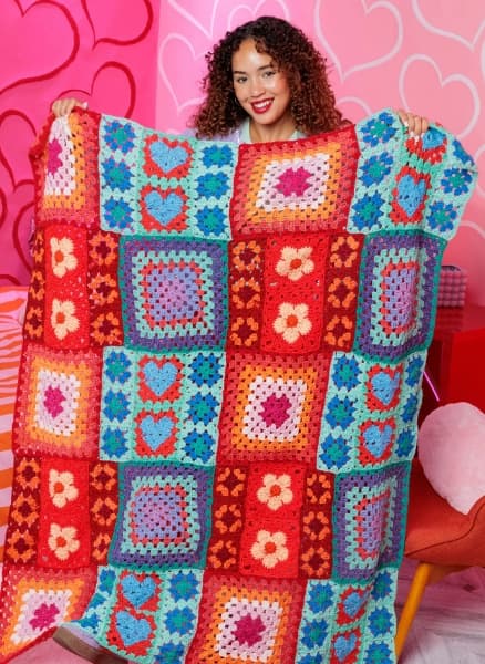 Free Positively Zany Crochet Blanket Pattern