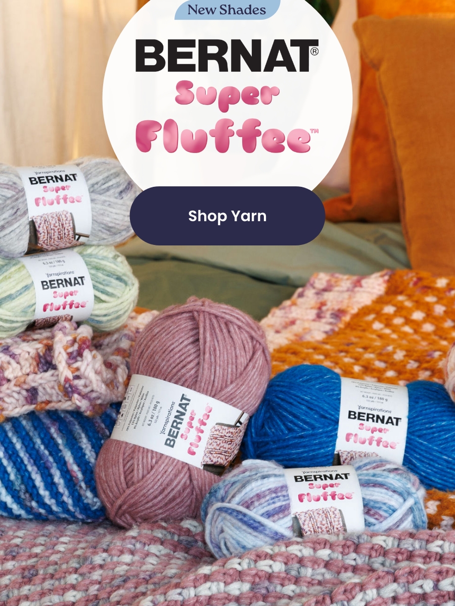 Float away with Bernat Super Fluffee! 