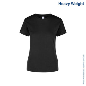 Playera Peso Completo Cuello Redondo Manga Corta con Silueta para Dama · 100% Algodón · Color Negro