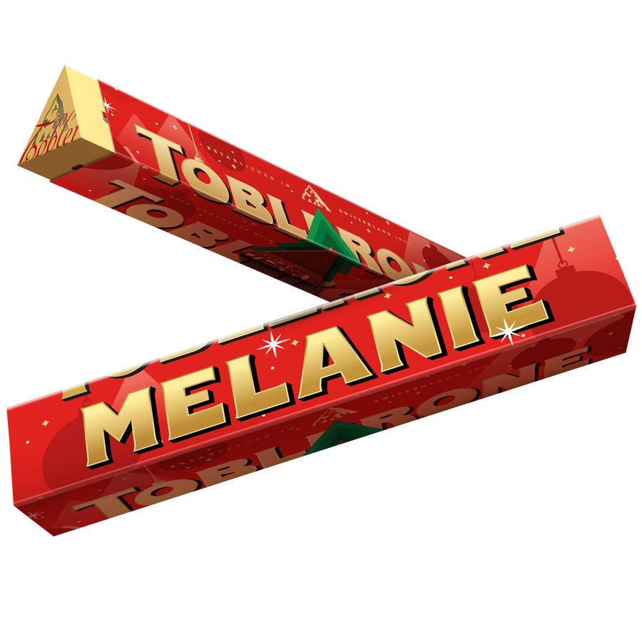 Toblerone met kerstdesign