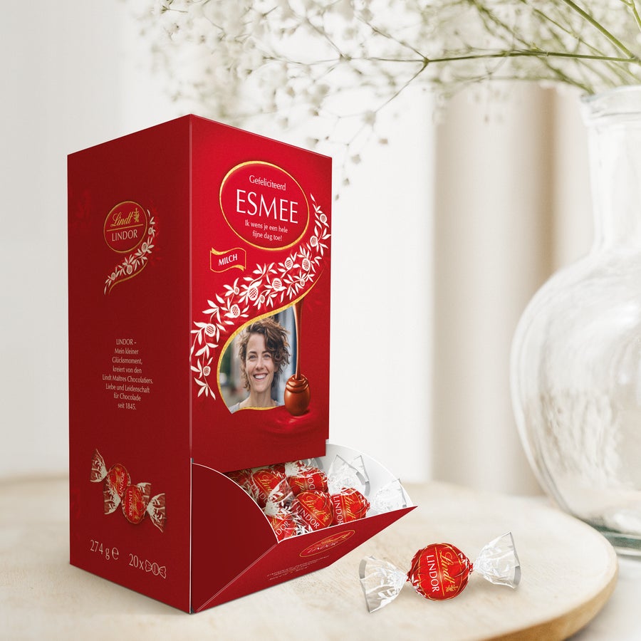 Gepersonaliseerde Lindt dispenser - melk