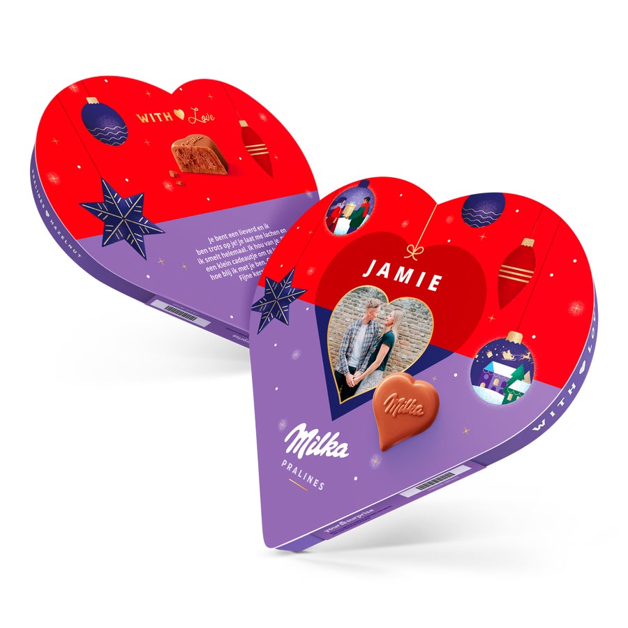 Gepersonaliseerd Milka kerst hart