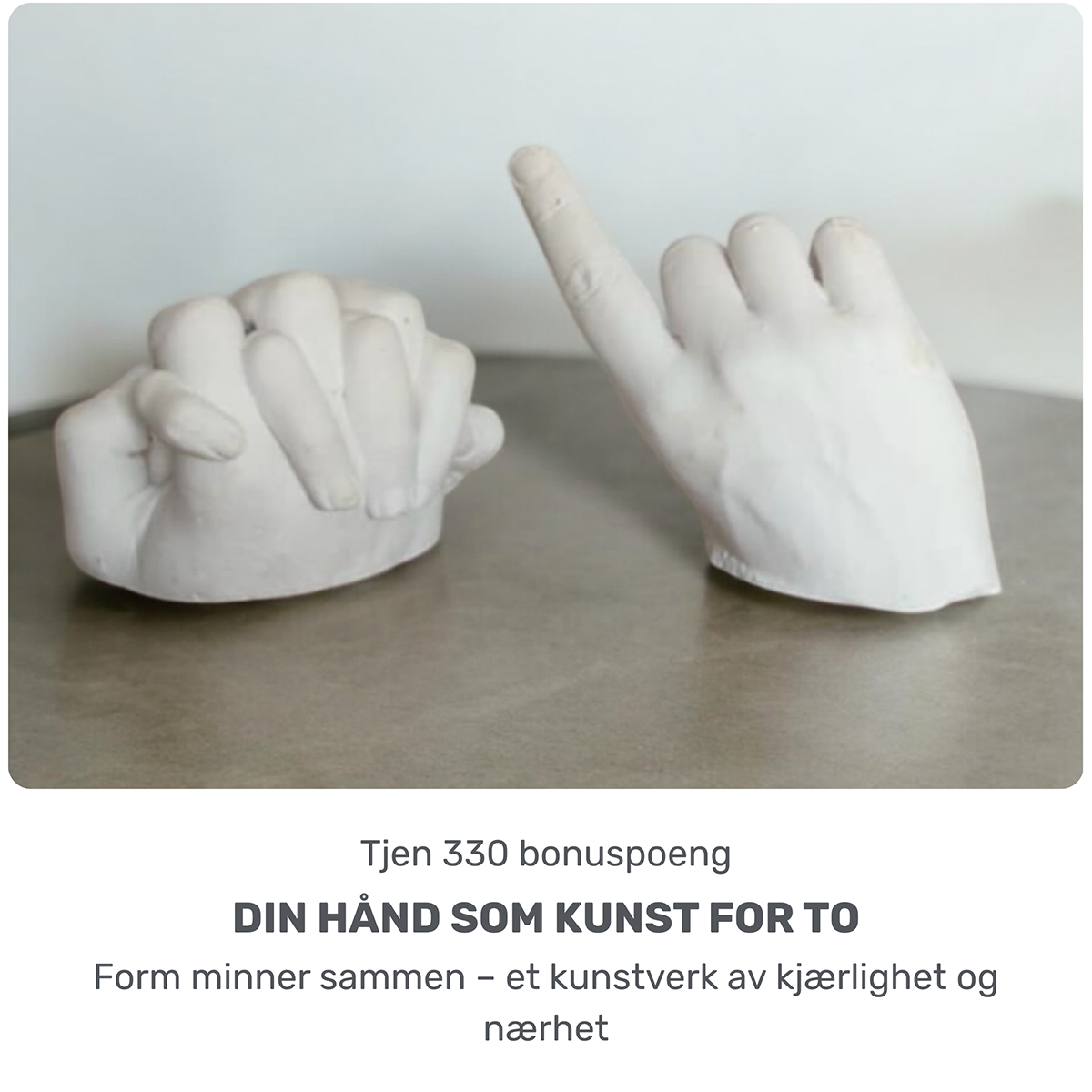 Din hånd som kunst for to