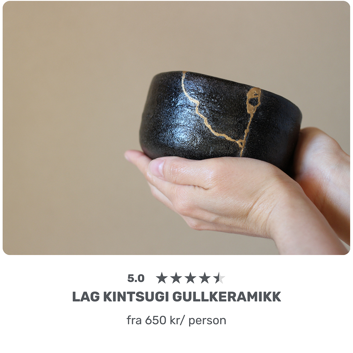 Lag Kintsugi gullkeramikk