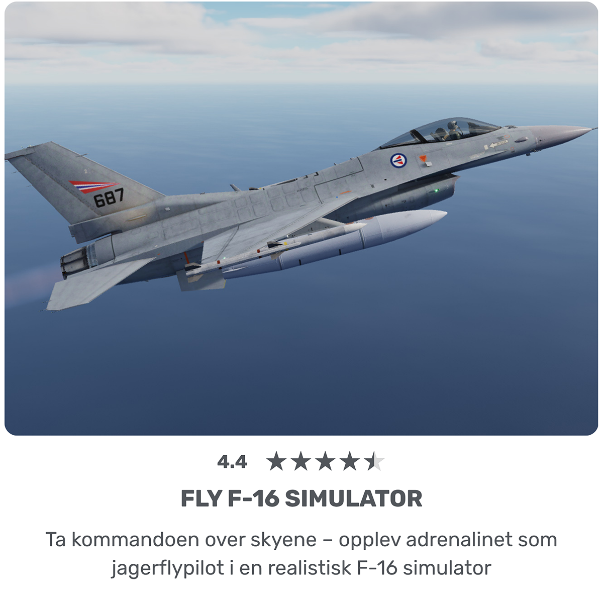 Fly F-16 simulator