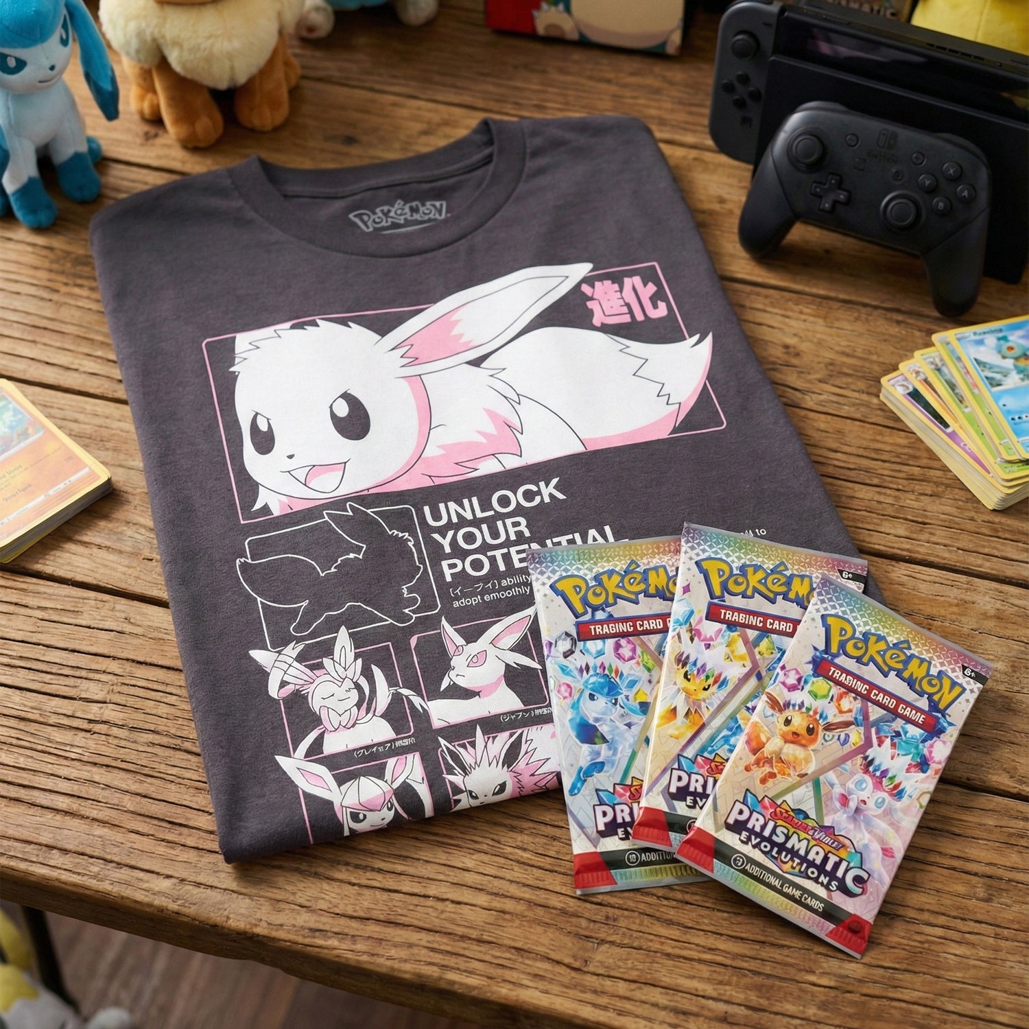 Pokémon T-SHIRT & BOOSTER PACK BUNDLES 