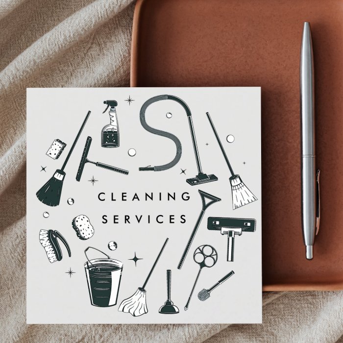 A Cleaning Business Card