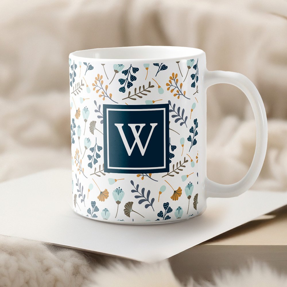 A mug with monogram